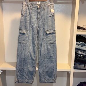 Time and Tru Light Blue Wide Leg Jeans